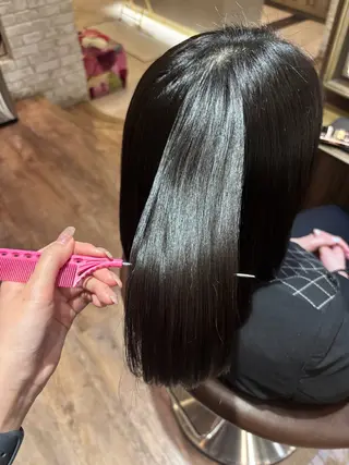 セミロング Cloe仙台🌟 佐藤アミカのヘアスタイル