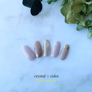 ネイル crystal ⭐︎ colorのネイルデザイン