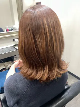 セミロング 五十嵐 満梨奈のヘアスタイル