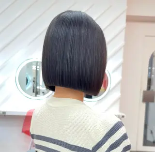 ショート 莉乃/縮毛矯正/髪質 改善/艶カラーのヘアスタイル