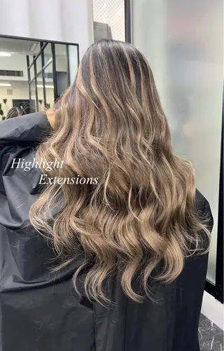 ロング カラー シールエクステ特化 ハイトーン、NANAのヘアスタイル