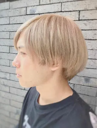 ミディアム カラー メンズ EMANON新宿南口所属・ケアブリーチ×艶カラ ー️🫧Shioriのヘアスタイル