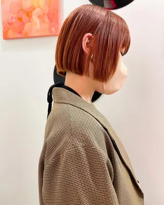 ミディアム カラー パーマ 💖美髪矯正💖 辻未侑のヘアスタイル