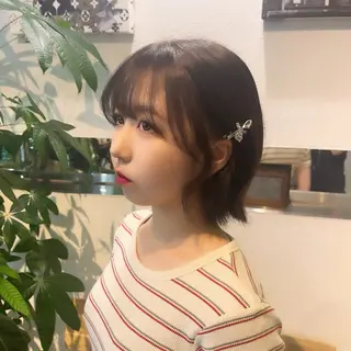 ショート suzuka/透明感 /顔周り/美髪矯正のヘアスタイル