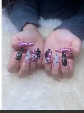 ロング 💜MIYA nail川崎店のネイルデザイン