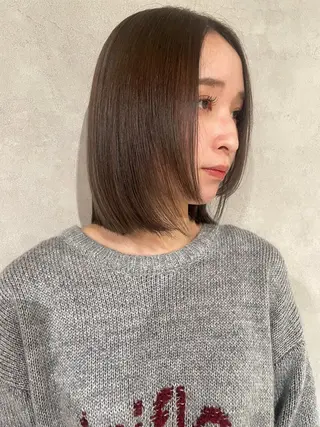 ショート 🪩サクヤ🪩暗髪 カラー/ワイドバングのヘアスタイル