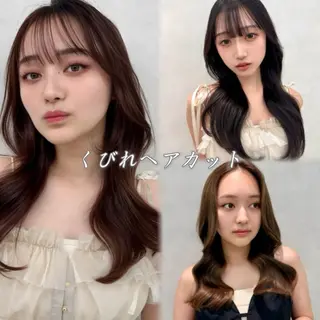 ロング 韓国レイヤー/ 顔まわり/西野和裕のヘアスタイル