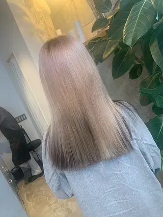 セミロング カラー 天野 開のヘアスタイル