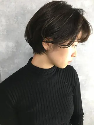 ショート カラー レイヤーカット BLend 渋谷のヘアスタイル