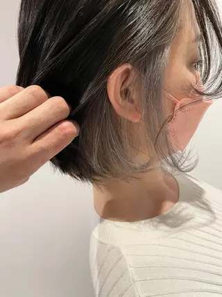 ショート カラー 三石 翔太のヘアスタイル