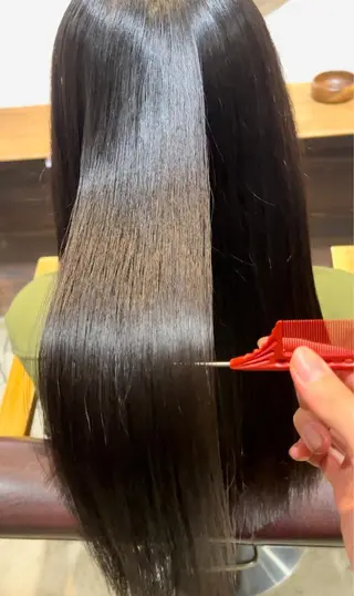 ロング えんぐちとも／透明感 カラー／博多ボブのヘアスタイル