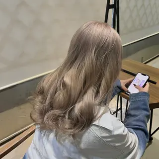 ロング カラー ⚜️ブリーチ× 透明感✨Hayatoのヘアスタイル