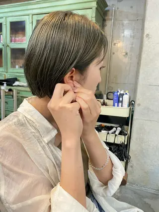 ショート カラー 口コミ高評価/パーマ Tetsu【テツ】のヘアスタイル