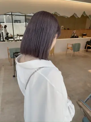 ショート カラー ヘアアレンジ ミニボブ/ブリーチ 🌈MISATOのヘアスタイル