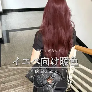 カラー ❤️ブリーチなし💚 ダブルカラー平野実花のヘアスタイル