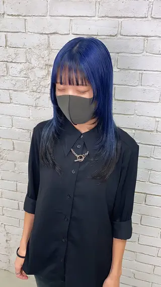 ミディアム L STUDIO心斎橋店所属・派手髪支持率No1 Eisukeのヘアスタイル