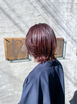 ミディアム ショート/レイヤー/ ツヤ髪/なかちゃんのヘアスタイル