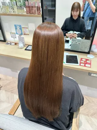 ロング カラー 小澤 真帆のヘアスタイル