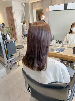 セミロング カラー ヘアアレンジ 艶髪/レイヤーカット 🐣misakiのヘアスタイル