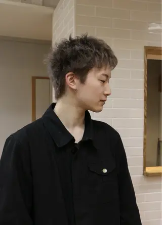 ショート カラー メンズ 来美 / クルミのヘアスタイル