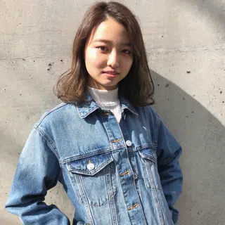 ミディアム 冨木 雄斗のヘアスタイル