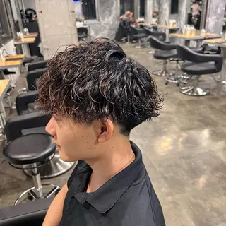 ショート カラー パーマ ヘアアレンジ メンズ キッズ 🔷横浜1のパーマ 職人🔷将太郎のヘアスタイル
