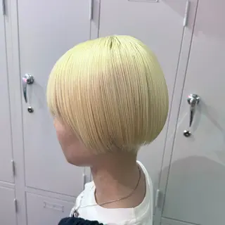 ショート カラー ハイトーン/ウルフ /エクステ/ましろのヘアスタイル