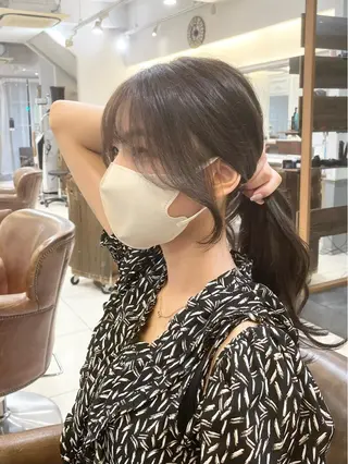 ロング カラー 横浜/レイヤーカット /韓国ヘア/佐藤記正のヘアスタイル