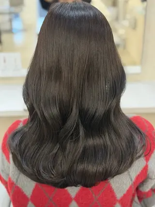 セミロング 清友 柚希のヘアスタイル