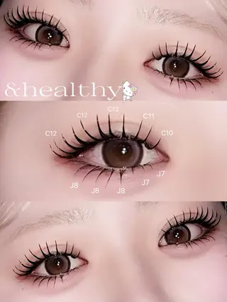 マツエク・マツパ fein.aoi🎀 🤍のマツエク・マツパデザイン