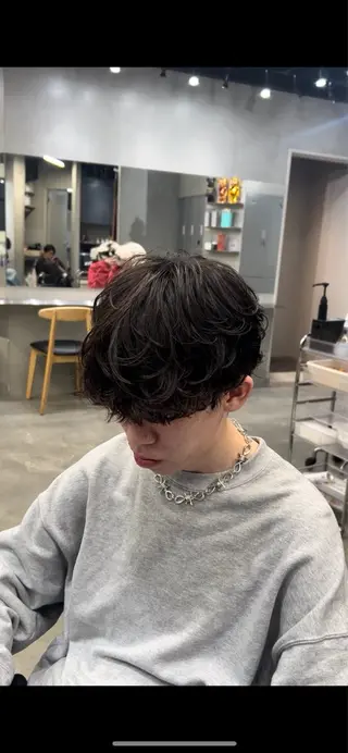パーマ メンズ 藤平海音/fifth PARKのヘアスタイル