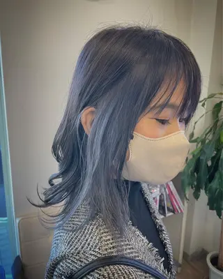 セミロング カラー Avis Hair Works所属・野田 歩のヘアスタイル