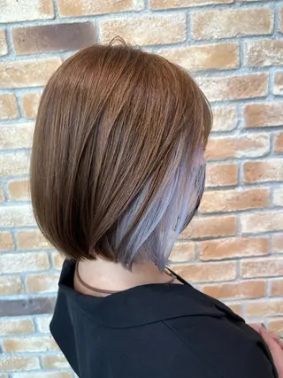 ミディアム カラー LucksiMie ginza  明松のヘアスタイル