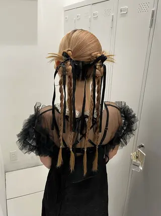 ヘアアレンジ riko/レイヤー/ 艶カラー/ヘアセットのヘアスタイル