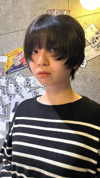 ショート ボブ/ショートボブ/ 岡山駅/別曽遥也のヘアスタイル