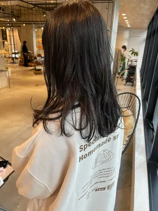 セミロング カラー ピンクベージュ/新潟 万代/高橋桃葉🍑のヘアスタイル