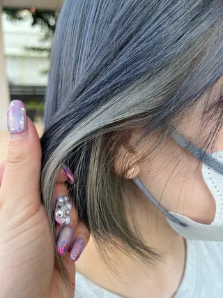 カラー 🩶韓国艶髪🇰🇷 下本夕綺のヘアスタイル