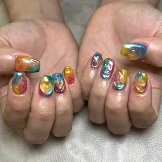 ネイル 0203ムニムサン 💙Harukaのネイルデザイン