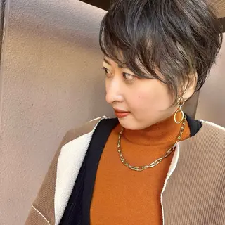 ショート カラー ママ美容師 ＊ヒマワリのヘアスタイル