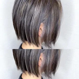 ショート カラー 柳 雄輝のヘアスタイル