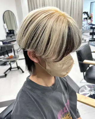 ショート カラー メンズ ちょめ/八王子 ZEST emuのヘアスタイル