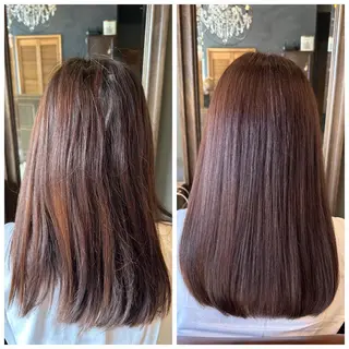 カラー LOANA カラー &縮毛モデル募集のヘアスタイル