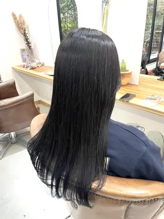 ロング 慎太朗/パーマ/ボブ /センターパートのヘアスタイル