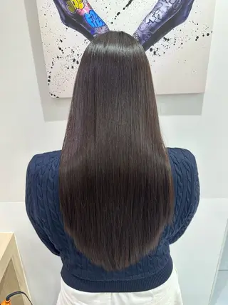 ロング パーマ 髪質改善/縮毛矯正 /ブリーチ矯正/岡部のヘアスタイル