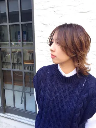 ミディアム WHITE所属・WHITE 田中智之のヘアスタイル