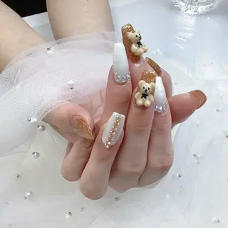 ネイル パーツ全部¥110 サロンミミのネイルデザイン