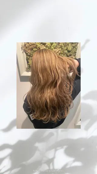 ロング カラー ヘアアレンジ new. kawagoe所属・佐藤 麻衣のヘアスタイル