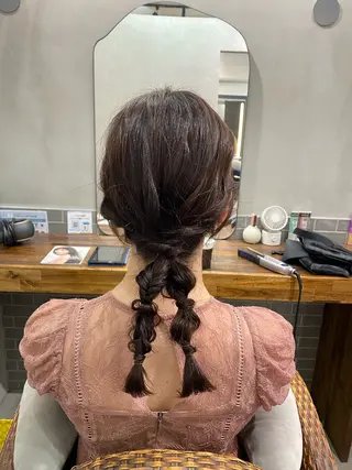 ミディアム ヘアアレンジ まとまるボブ🌼 アレンジ🌼鴨下穂香のヘアスタイル