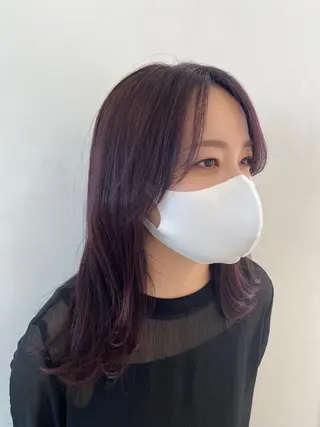 セミロング 上西 力のヘアスタイル