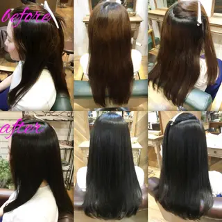 ロング パーマ ブリーチ縮毛矯正/ デサキ ショウヘイのヘアスタイル